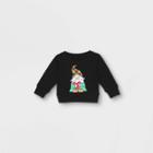 Well Worn Baby Gnomie Family Holiday Graphic Sweatshirt - Black