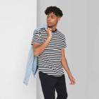 Men's Striped Regular Fit Short Sleeve T-shirt - Original Use White Xs, Men's,