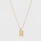 Gold Plated Initial H Pendant Necklace - A New Day Gold, Gold - H