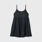 Women's Sleeveless Woven Babydoll Dress - Wild Fable Dark Black