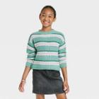 Girls' Pullover Sweater - Cat & Jack West Coast Green