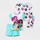Toddler Girls' 4pc Disney Princess Pajama