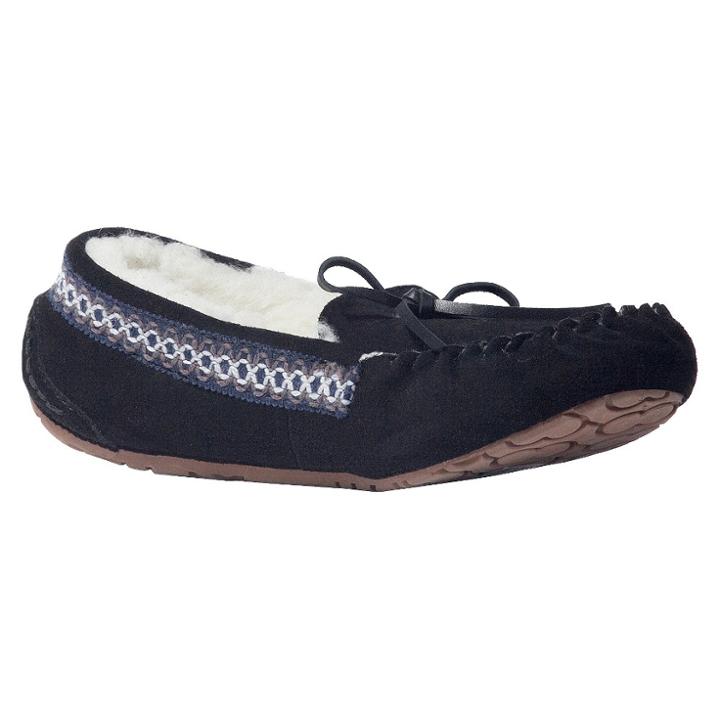 Women's Muk Luks Jane Moccasin Slippers - Black