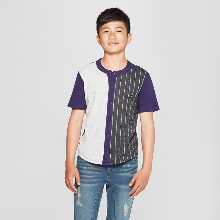 Boys' Baseball Short Sleeve T-shirt - Art Class Gray