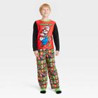 Mario Kart Boys' Super Mario 2pc Cozy Pajama Set With Socks - Black