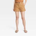 Women's High-rise Everyday Shorts - A New Day Tan