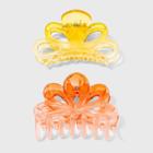 Jelly Claw Clip Set 2pc - Wild Fable Multicolor Warms