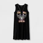 Girls' Lace-up Rock Dress - Art Class Black