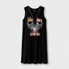 Girls' Lace-up Rock Dress - Art Class Black