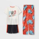 Boys' 3pc Sports Snoozer Pajama Set - Cat & Jack White