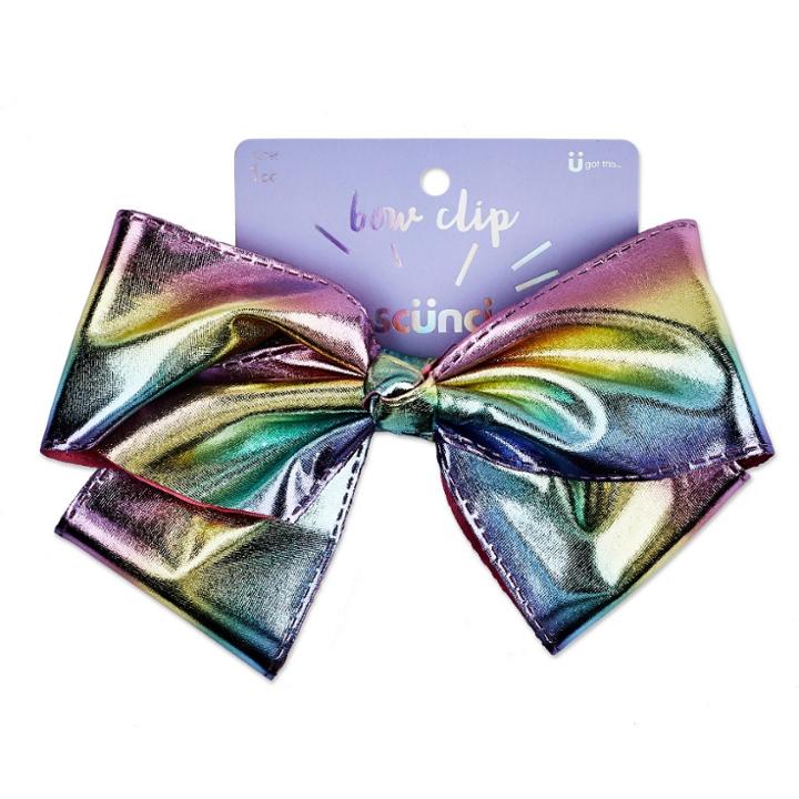 Scünci Scunci Jumbo Metallic Bow Salon Clip,