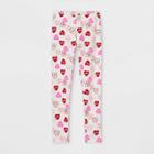 Girls' Heart Valentines Leggings - Cat & Jack Cream