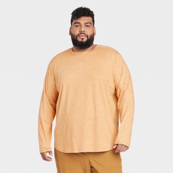 Men's Big & Tall Soft Stretch Long Sleeve Athletic Top - All In Motion Gold