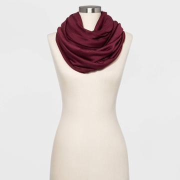 Women's Collection Xiix Scarves - Burgundy One Size, Women's, Red