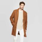 Men's Standard Fit Overcoat - Goodfellow & Co Camel L, Men's, Size: