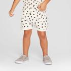 Toddler Girls' Pocket Front 'dot' Shorts - Art Class White