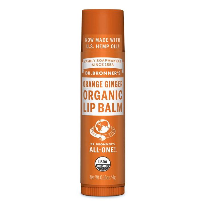 Dr. Bronner's Organic Lip Balm - Orange Ginger