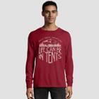 Hanes Men's Big & Tall Long Sleeve National Parks Service T-shirt - Crimson (red)