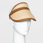 Women's Straw Visor Hat- Universal Thread Natural