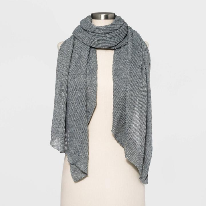 Women's Travel Wrap Jackets - A New Day Gray One Size, Women's