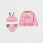 Toddler Girls' Disney Princess Long Sleeve Rash Guard