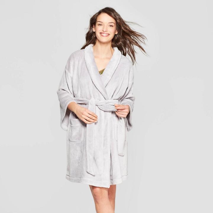 Women's Cozy Robe - Stars Above Gray