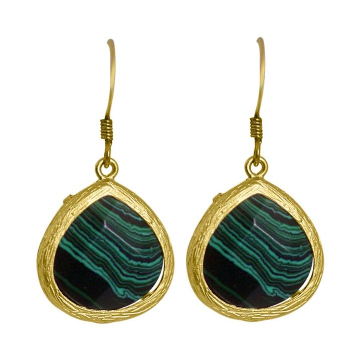Zirconmania Zirconite Small Agate Pear Shape Drop Earring -