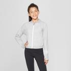 Target Umbro Girls' Fleece Bomber Jacket - Light Gray Heather