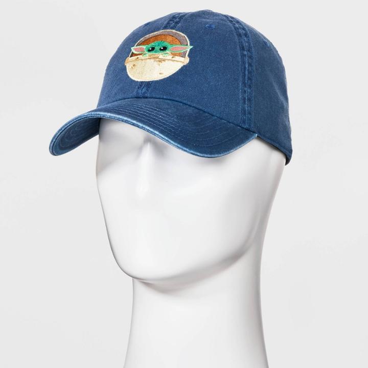 Men's Star Wars: The Mandalorian Grogu Pigment Dye Baseball Hat - Blue