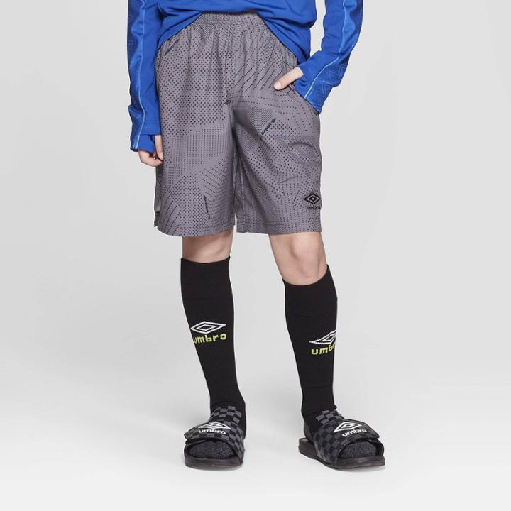 Umbro Boys' Woven Performance Shorts - Industrial Grey