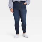 Women's Plus Size High-rise Skinny Jeans - Universal Thread Blue Dusk