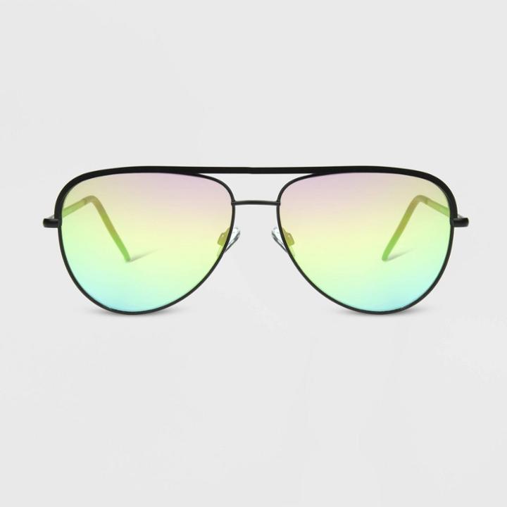 Men's Matte Metal Aviator Sunglasses - Original Use Black