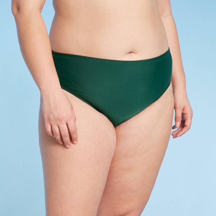 Kona Sol Women's Plus Size Solid Bikini Bottom - Kona
