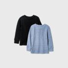 Toddler Boys' 2pk Thermal T-shirt - Cat & Jack Black