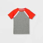 Toddler Boys' Colorblock Athletic Short Sleeve T-shirt - Cat & Jack Orange