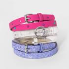 Girls' 3pk Belts - Cat & Jack S, Girl's, Size: Small,