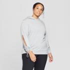Women's Plus Size Cut - Out Hooded Sweatshirt - Joylab Heather Gray
