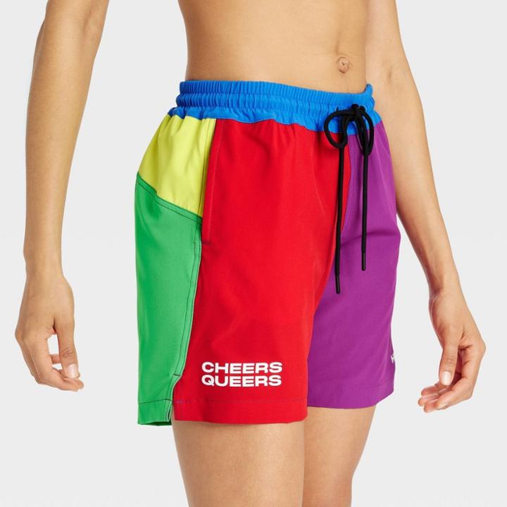 Humankind X Target Pride Adult Humankind Colorblock Swim Trunks -