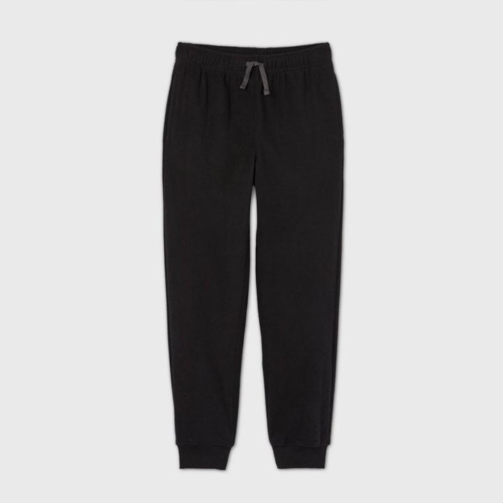 Boys' Cozy Microfleece Sweatpants - Cat & Jack Black