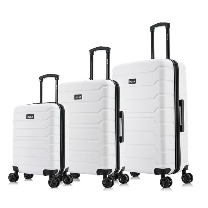 Inusa Trend Lightweight Hardside Checked Spinner 3pc Luggage