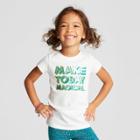 Toddler Girls' Cap Sleeve Graphic T-shirt - Cat & Jack White