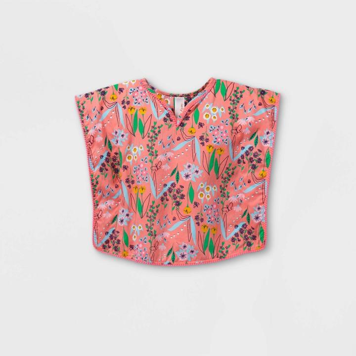 Toddler Girls' Floral Cover Up - Cat & Jack Pink