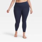 Women's Plus Size Contour Power Waist High-waisted Leggings 26 - All In Motion Navy
