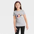 Girls' Printed Short Sleeve Graphic T-shirt - Cat & Jack Gray