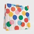 Spritz Balloons On White Square Gift Bag -
