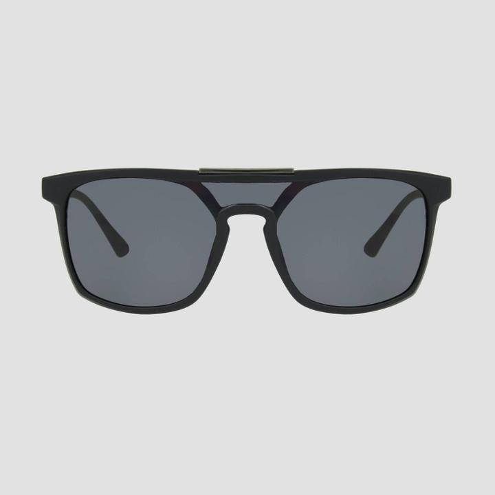 All In Motion Men's Matte Rubberized Square Sunglasses - All In