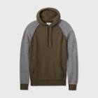 Men's Tall Colorblock Regular Fit Hooded Sweater - Goodfellow & Co Olive/gray