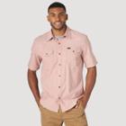 Wrangler Men's Short Sleeve Button-down Shirt - Brown