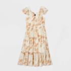 Girls' Ring-front Gauze Maxi Dress - Art Class Pink