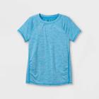 Girls' Quick Dry Upf 50+ Short Sleeve T-shirt - All In Motion Turquoise